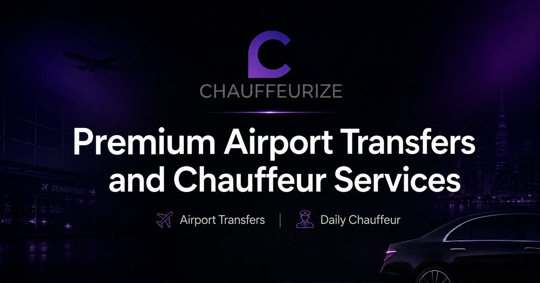 Chauffeurize premium vehicle prepared for airport and city travel