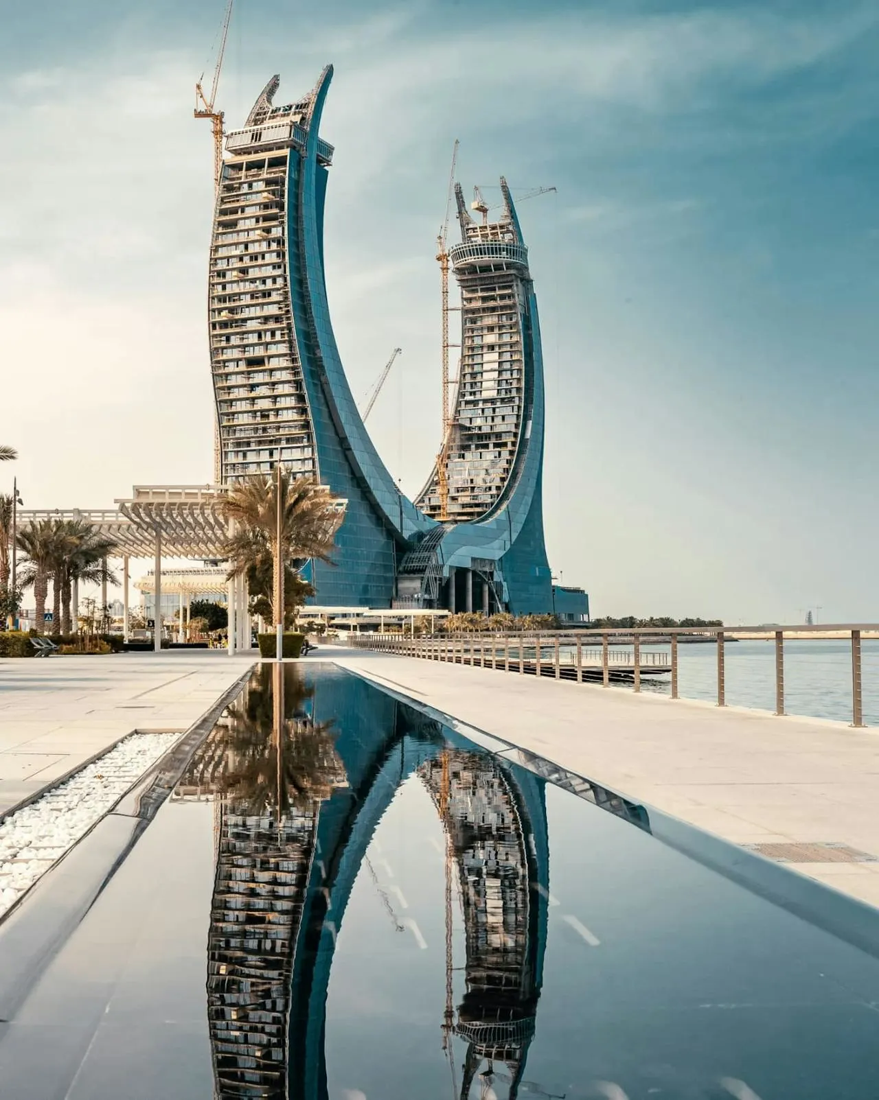 Doha skyline and premium chauffeur service
