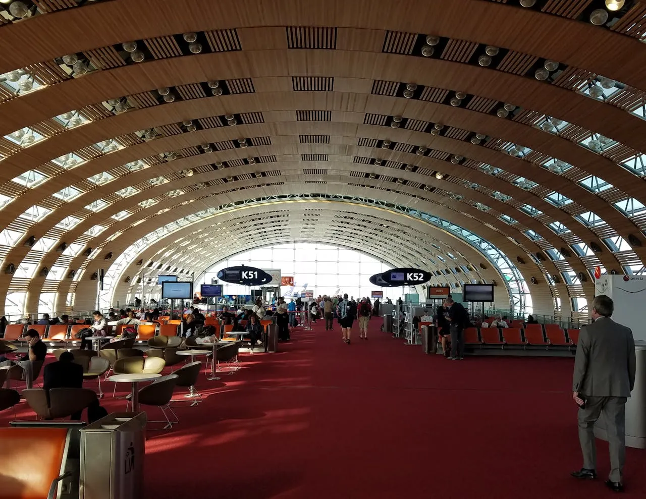 Charles de Gaulle Airport terminal interior